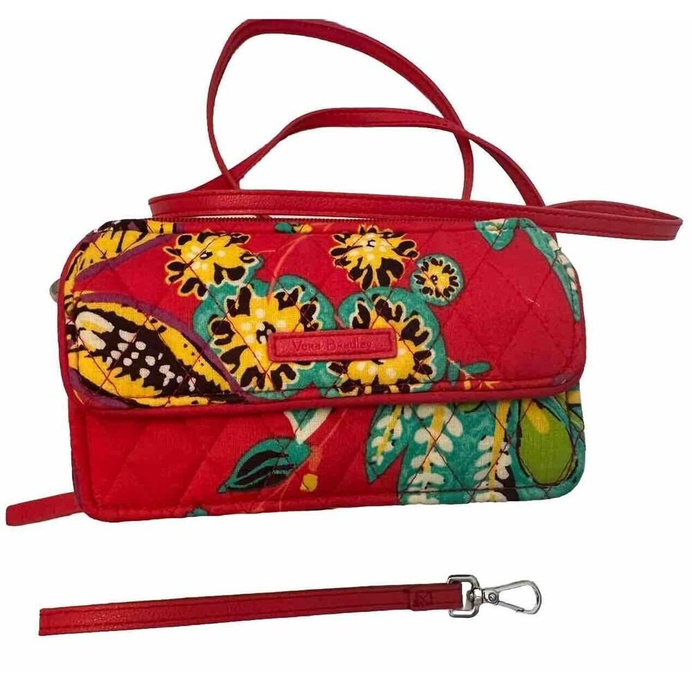 Vera Bradley Retired Rumba All In One Crossbody Wallet Purse